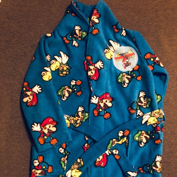 Nintendo | Pajamas | Official Nintendo Super Mario Boys Robe | Poshmark